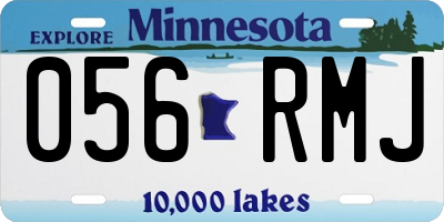 MN license plate 056RMJ