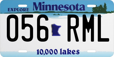 MN license plate 056RML