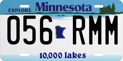 MN license plate 056RMM