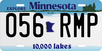 MN license plate 056RMP