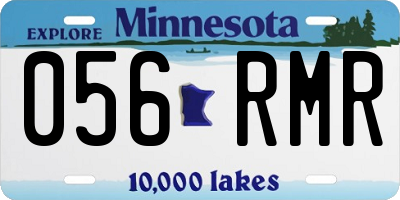 MN license plate 056RMR