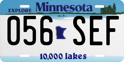 MN license plate 056SEF
