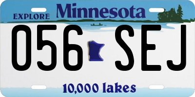 MN license plate 056SEJ