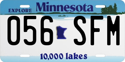 MN license plate 056SFM