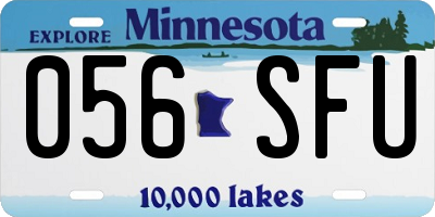 MN license plate 056SFU