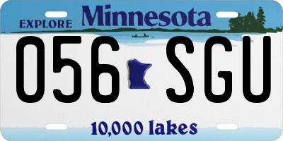 MN license plate 056SGU