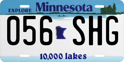 MN license plate 056SHG