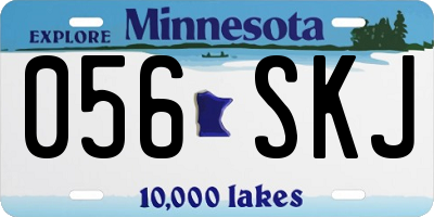 MN license plate 056SKJ