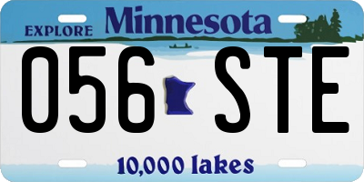 MN license plate 056STE
