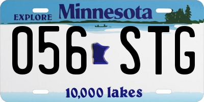 MN license plate 056STG