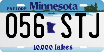 MN license plate 056STJ