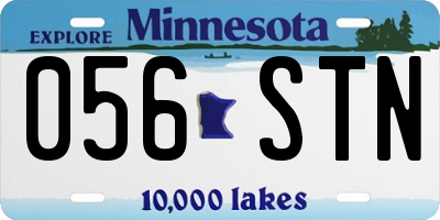MN license plate 056STN