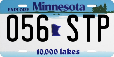 MN license plate 056STP
