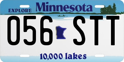 MN license plate 056STT