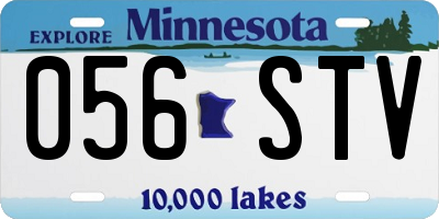 MN license plate 056STV