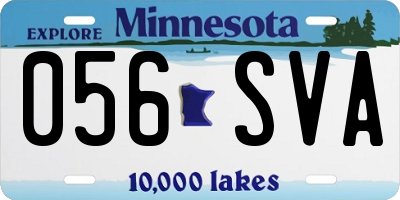 MN license plate 056SVA