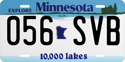 MN license plate 056SVB
