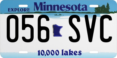 MN license plate 056SVC
