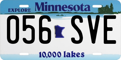 MN license plate 056SVE
