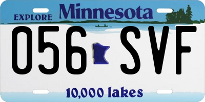MN license plate 056SVF
