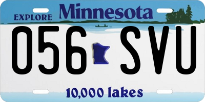 MN license plate 056SVU