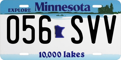 MN license plate 056SVV
