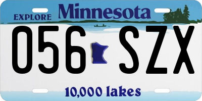 MN license plate 056SZX