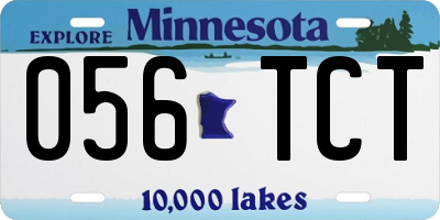 MN license plate 056TCT