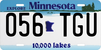 MN license plate 056TGU