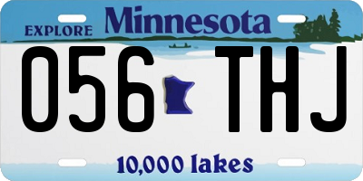 MN license plate 056THJ