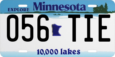 MN license plate 056TIE