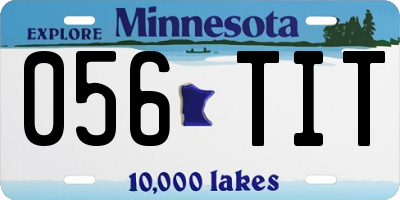 MN license plate 056TIT