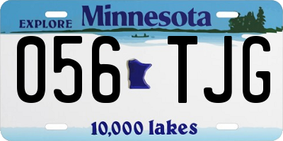 MN license plate 056TJG
