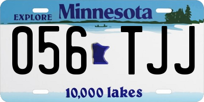 MN license plate 056TJJ