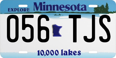 MN license plate 056TJS