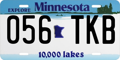 MN license plate 056TKB