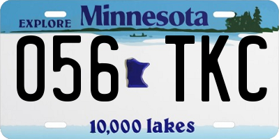 MN license plate 056TKC