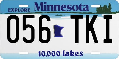 MN license plate 056TKI