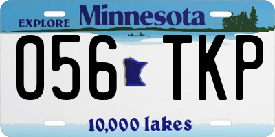 MN license plate 056TKP