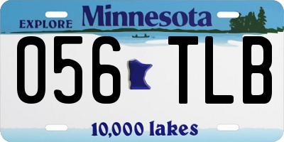 MN license plate 056TLB