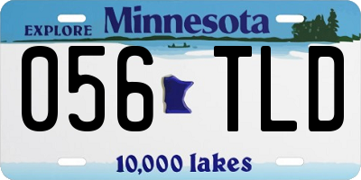 MN license plate 056TLD