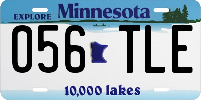MN license plate 056TLE