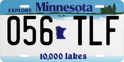 MN license plate 056TLF