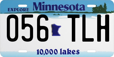 MN license plate 056TLH