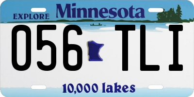 MN license plate 056TLI