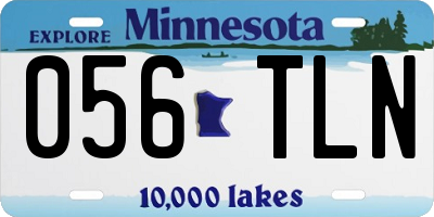 MN license plate 056TLN