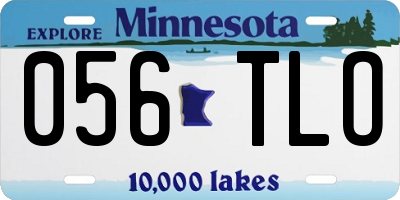MN license plate 056TLO