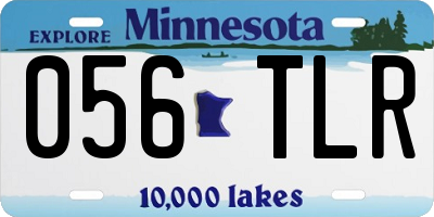 MN license plate 056TLR