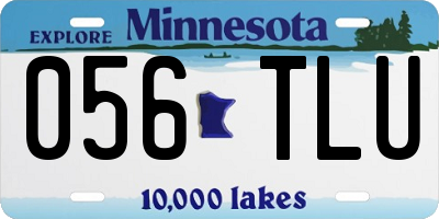 MN license plate 056TLU