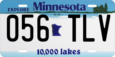 MN license plate 056TLV